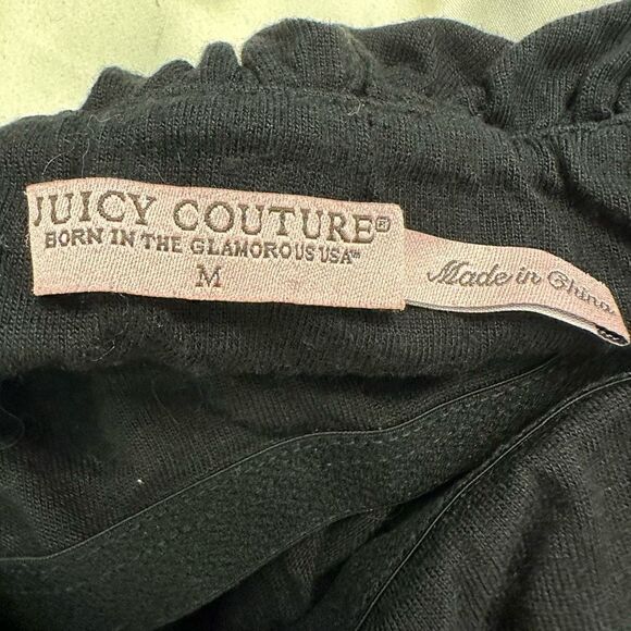 Juicy Couture Elasticized Strapless Mini Dress Black Medium - Picture 3 of 3